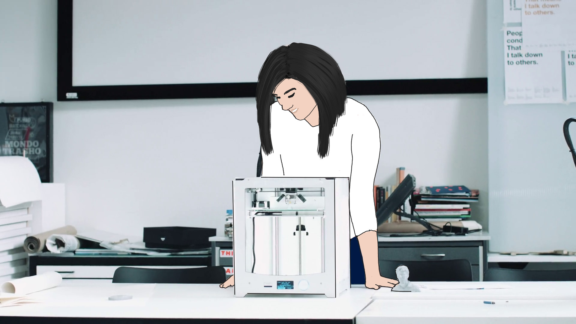 3D printing woman